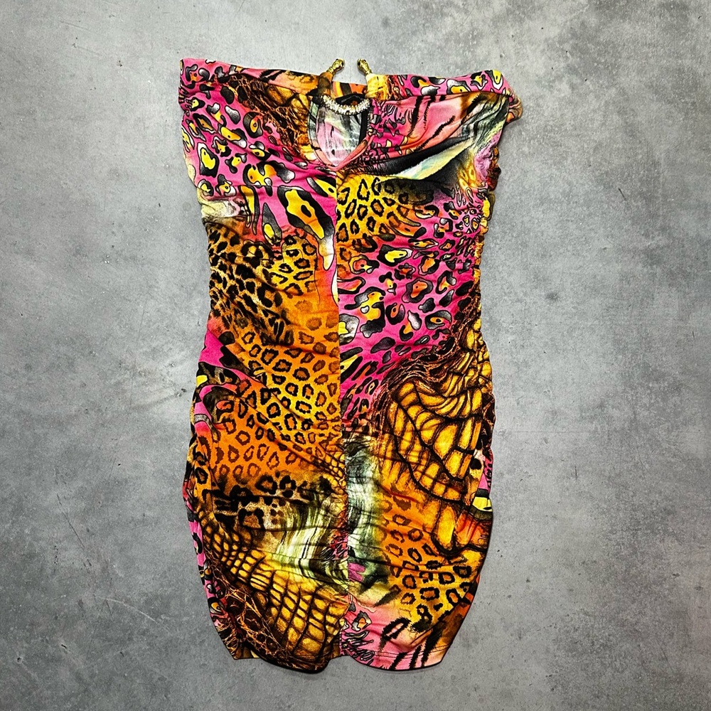 Vibrant Animal Print Dress